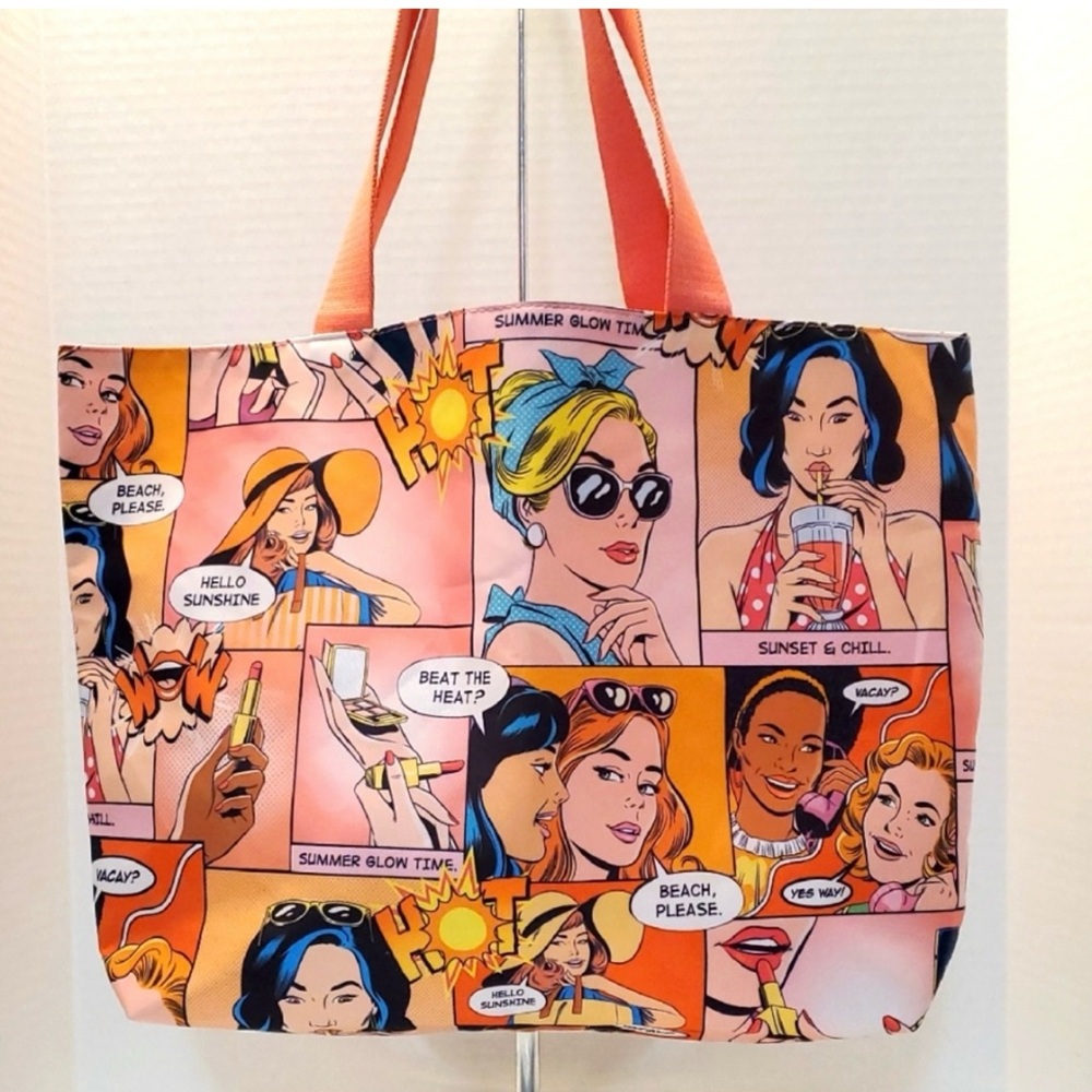 Estee Lauder Comic Print Tote Bag. NWOT